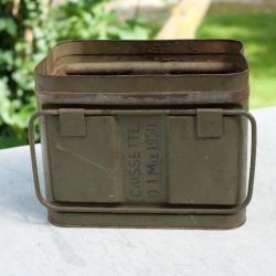rare caissette consommable armée française D1 mle 1951 Indo Algérie très bon état Peinture OD