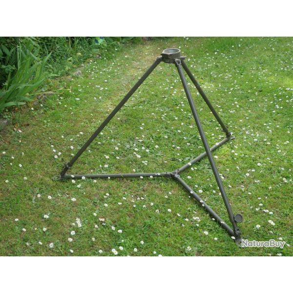 ARMEE FRANCAISE Trpied SUPPORT pliable mat RADIO MILITAIRE SP 63A + tui ensemble bon tat ref(lib)