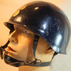 Authentique casque GENDARMERIE MOBILE grenade dorée modèle 1951 daté 1987 - EBR24CSQ005