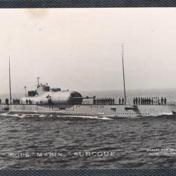 CPA - MARINE Militaire - SOUS - MARIN SURCOUF N°1169