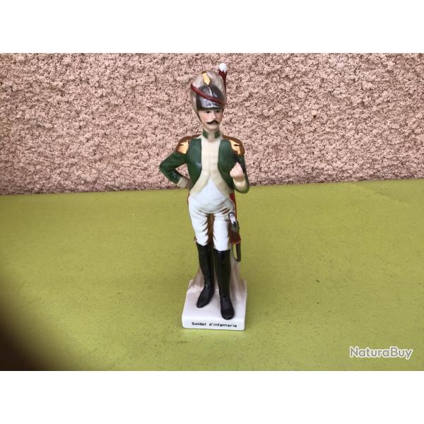 VENDU PAR LE-CUIRASSIER BELLE FAENCE ANCIENNE REPRSENTANT UN SOLDAT NAPOLONIEN D'INFANTERIE