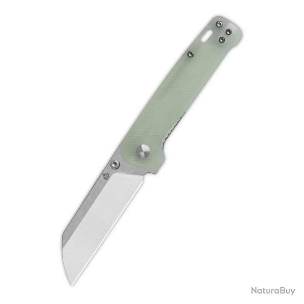 Couteau QSP Penguin V2 Sheepfoot Acier D2 Manche G10 Jade Scurit Liner Lock QS130V2G1