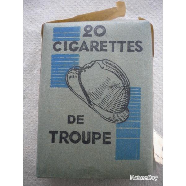 Arme Franaise WW2 20 cigarettes de troupe pour collection