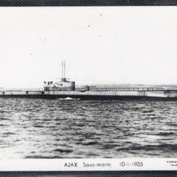 CPA - MARINE Militaire - " AJAX "SOUS - MARIN N°3627