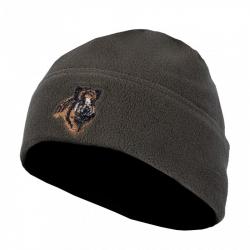 Bonnet Somlys polaire vert logo sanglier