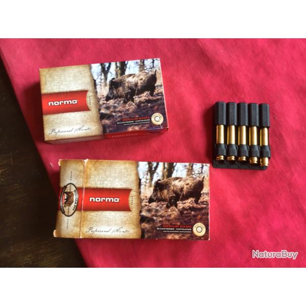 Lot de deux botes de munitions Norma 270 Win, pas de prix de rserve