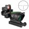 petites annonces chasse pêche : Lunette de Visée 4x32 Compacte Fibre Optique Etanche Antichoc Prisme Haute Précision Vert
