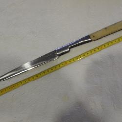 Grande belle et ancienne vendetta Corse miséricorde couteau traditionnel manche Os - 39cm SAUVAGNAT