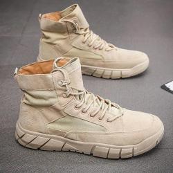 Bottes combat Warpath Drakkar en toile - Marron clair / 45