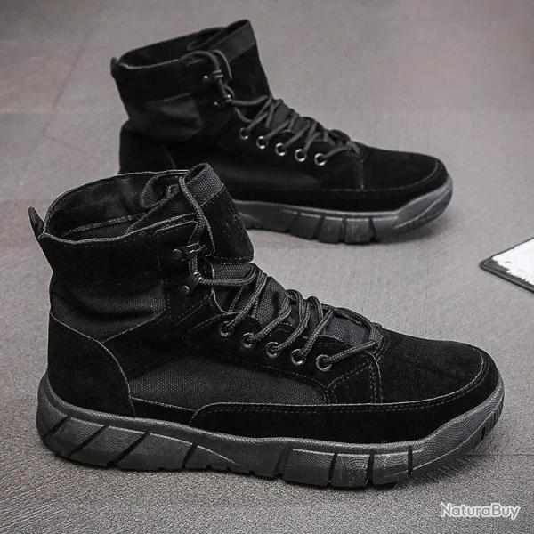 Bottes combat Warpath Drakkar en toile - Noir / 43
