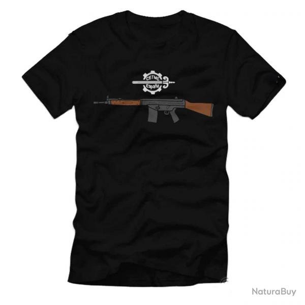 T-shirt fusil G3 manches courtes coton - L