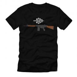 T-shirt fusil G3 manches courtes coton - M