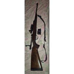 Carabine à verrou cz 550 médium 300wing mag avec point rouge