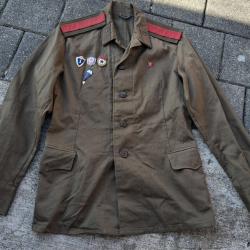 VESTE SERGENT MAJOR TROUPES AÉROPORTÉES SOVIÉTIQUES ARMÉE ROUGE ANNÉES 1984 URSS TAILLE M(48/4)