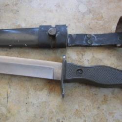 dague poignard combat armée allemande Bundeswehr rostfrei RFA Allemagne porte cuir couteau chasse