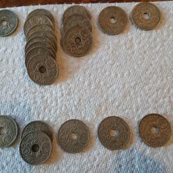 22 X 25 centimes 1917 à 1937