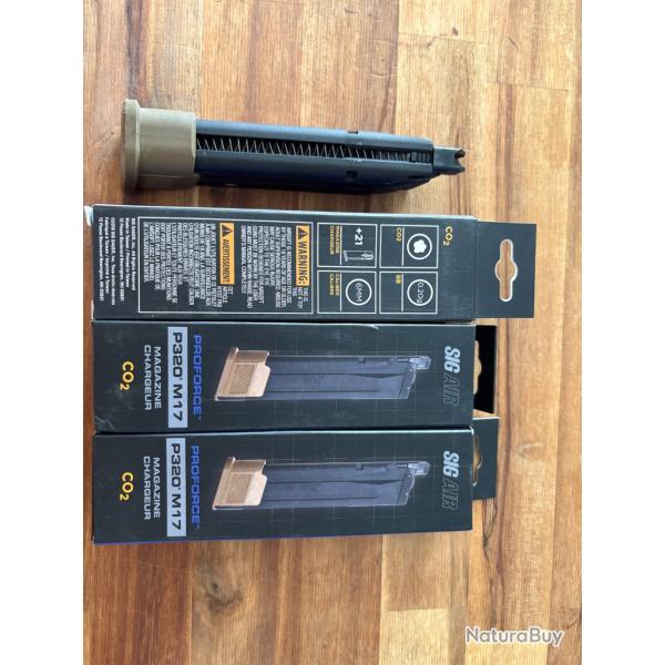 3 chargeurs de P320 VFC M17/M18