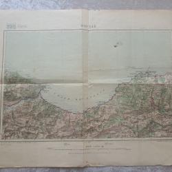 Carte état major Algérie  secteur de Bougie édition 1940 Colonie coloniale zouaves spahis tirailleur