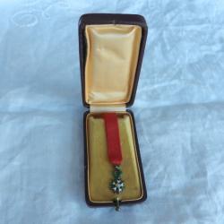 décoration légion d'honneur miniature avec brillant dans sa boîte