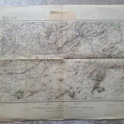 Carte état major Algérie  secteur de Constantine édition 1942 coloniale zouaves spahis tirailleur