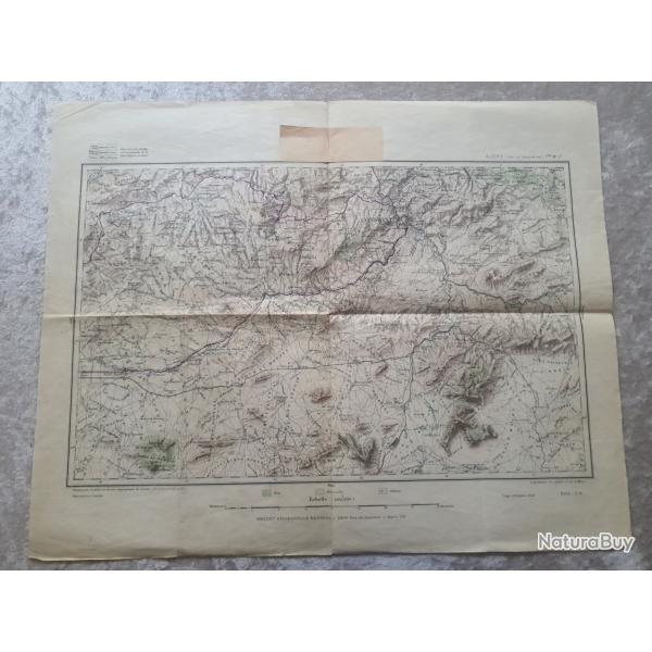 Carte tat major Algrie  secteur de Constantine dition 1942 coloniale zouaves spahis tirailleur