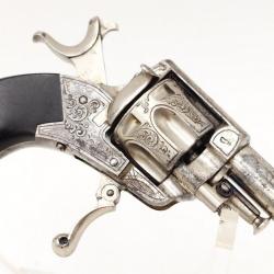 PETIT REVOLVER DE POCHE PUPPY TYPE BULL DOG SA.DA CALIBRE 22 SHORT - BELGIQUE XIXè Très bon  XIX eme