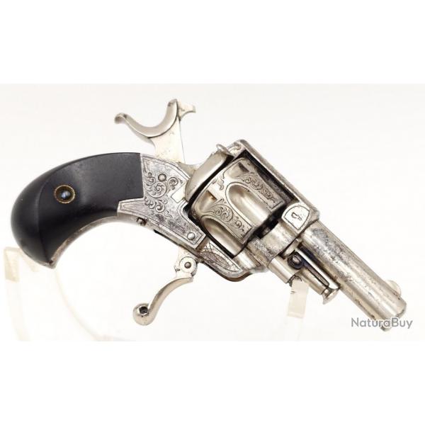 PETIT REVOLVER DE POCHE PUPPY TYPE BULL DOG SA.DA CALIBRE 22 SHORT - BELGIQUE XIX Trs bon  XIX eme