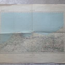 Carte état major Algérie  secteur d"Alger édition 1946 coloniale zouaves spahis tirailleur