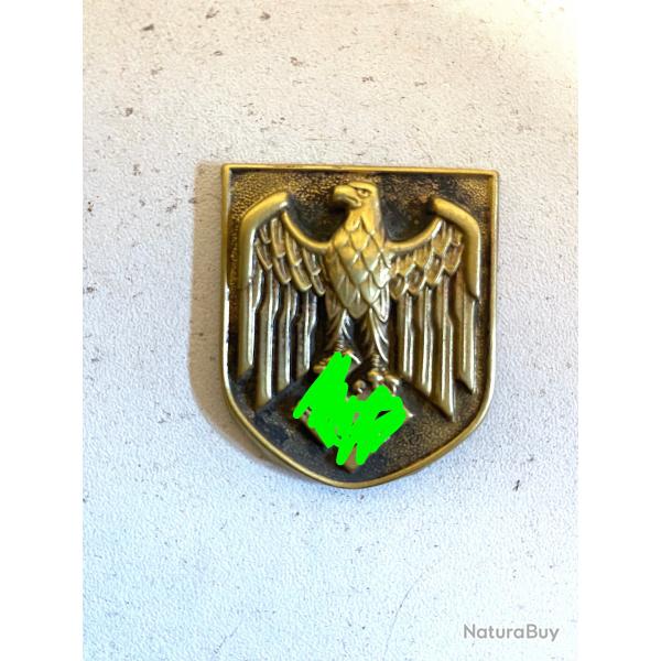 Ancien badge mtalique Allemand ww2 casque colonial Afrikakorps