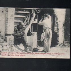 notre soldat est coquet la toilette cpa