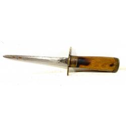 Ancien Couteau poignard de Bottes Tranchée style vengeur ww1 ww2