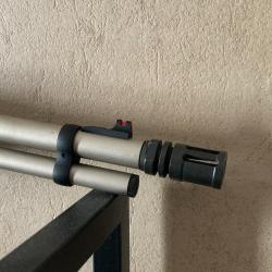 Carabine à levier sous garde HUGTEK LVR SWXN nickelée calibre 357 Mag