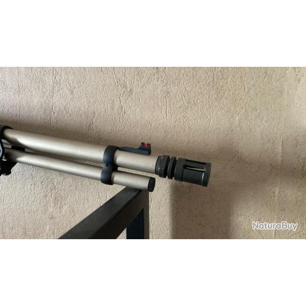Carabine  levier sous garde HUGTEK LVR SWXN nickele calibre 357 Mag