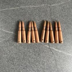 Lot de 10 cartouches neutralisées, 7,62x54rMosin nagant dragunov