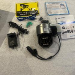camera sécurite surveillance exterieure genbolt gb216d-k 2.5k ptz wifi poe double objectif cctv zoom