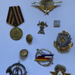 Lot insigne et médaille russe ww2