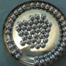 LOT DE 20 BALLES RONDES EN PLOMB  cal.24