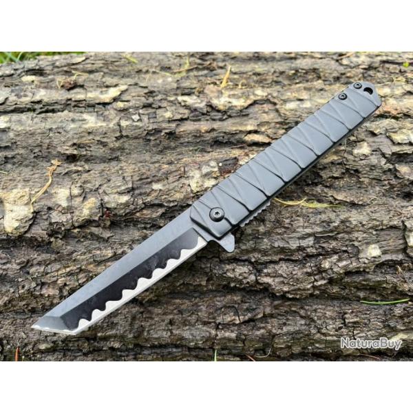 Couteau Tanto  Ouverture Assiste - lgance et Prcision Inspire des Katanas enchre