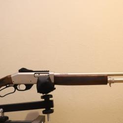 Fusil à levier sous-garde Hunt Group Arms L12-04 Beige crosse ajourée ; 12/76 bille acier   #H216