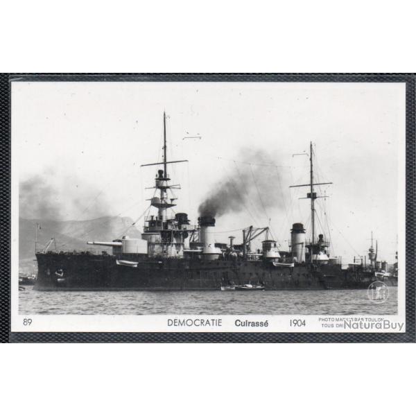 CPA - Marine Militaire - DMOCRATIE Cuirasse 1904 N3641