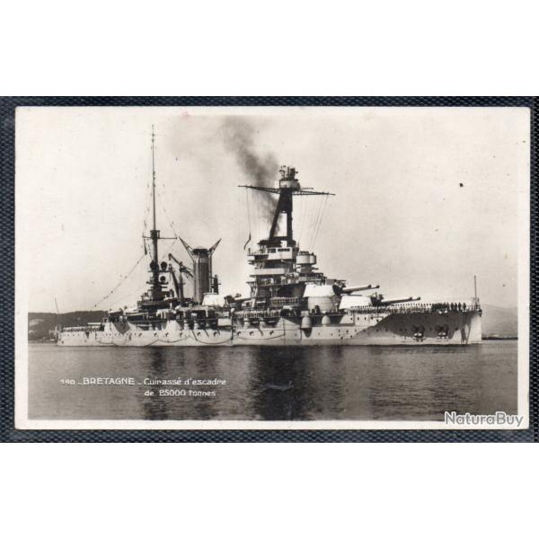 CPA - Marine Militaire - 140-BRETAGNE-Cuirasse d'escadre de 25000 tonnes  N3643
