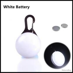 Pendentif à led pour chien - blanc - LIVRAISON GRATUITE