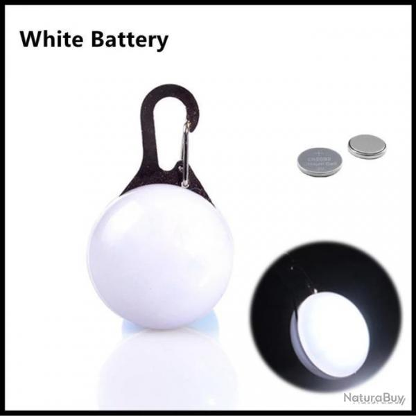 Pendentif  led pour chien - blanc - LIVRAISON GRATUITE