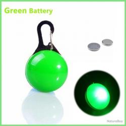 Pendentif à led pour chien - vert - LIVRAISON GRATUITE