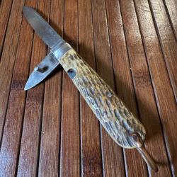 COUTEAU PLIANT H.G LONG & CO SHEFFIELD ANGLETERRE CIRCA 1890