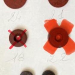 A l'unité, rondelle et joint pour pistolet ou carabine à air comprimé.