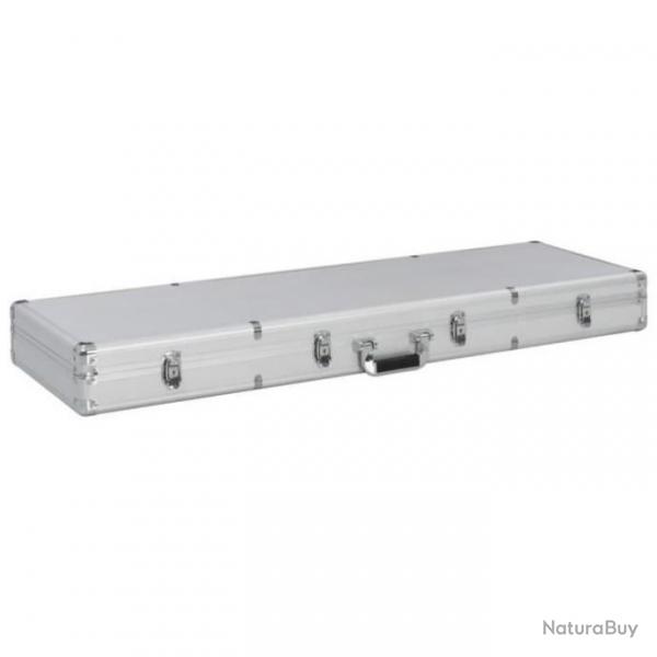 Mallette de transport pour fusils 118 x 38 x 12 cm - Argent - Verrouillable - LIVRAISON GRATUITE