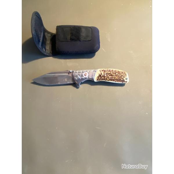 couteau de poche pliant lame de 9,5 cm