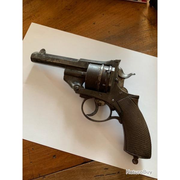 Rare revolver  brisure Belge ou Liegeois.