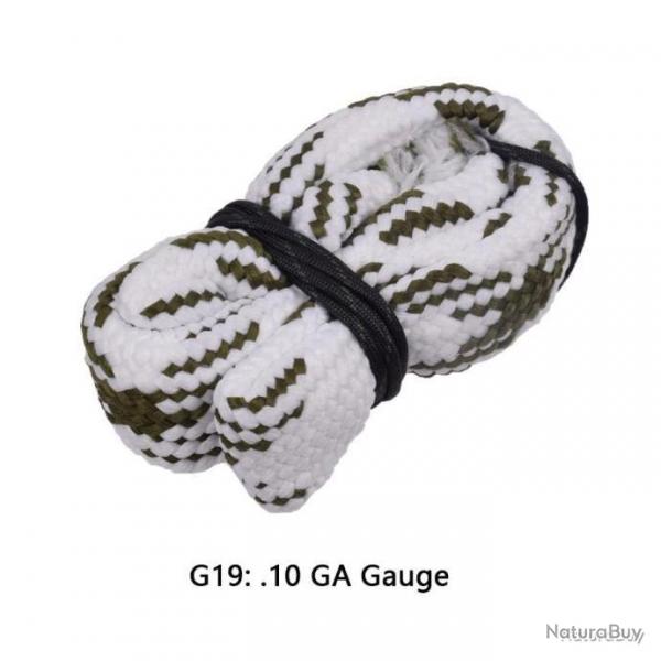 Cordon de nettoyage type boresnake pour calibre 10 - LIVRAISON GRATUITE